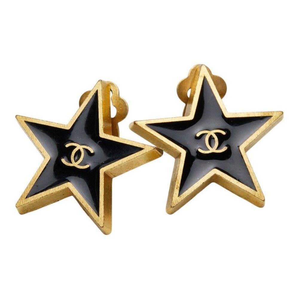 Chanel Coco Mark Star Earrings